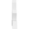 Ekena Millwork Vanguard Architectural Grade PVC Gable Bracket, 60"W x 40"H x 6"D x 6"F, 16/12 Pitch GBP060X40X0606VAN00 - alternate 4